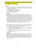 TEST BANK Psychiatric-Mental Health Nursing 8th edition by VIDEBECK