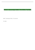 Women&rsquo;s Gynecologic Health&comma; Third Edition Test Bank