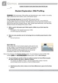 GIZMO STUDENT EXPLORATION&sol; DNA PROFILING COMPLETE SOLUTION