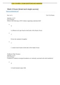 SCIN 138 WEEK 1 - 8 EXAM QUESTIONS WITH 100% CORRECT ANSWERS GRADED A DOWNLOAD TO SCORE A