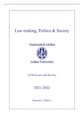 Lawmaking, Politics and Society ALL-IN-ONE