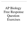 AP BIOLOGY-Free Response Question Exercises