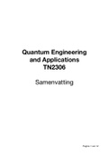 Samenvatting - Quantum Engineering & Applications ( TN2306) - Minor Modern Physics