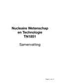 Samenvatting - Nucleaire Wetenschap en technologie ( TN1851) - Minor Modern Physics