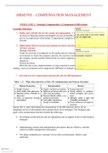 HRM3705 – COMPENSATION MANAGEMENT lecture notes