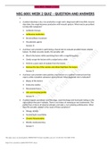 NSG 6001 WEEK 2 QUIZ WITH 100&percnt; CORRECT ANSWERS