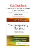 Test Bank Contemporary Nursing 8th Edition Cherry