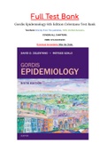 TEST BANK FOR GORDIS EPIDEMIOLOGY 6TH EDITION BYCELENTANO