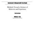 Methods Toward a Science of Behavior and Experience 10th