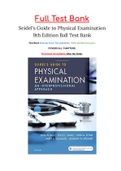 TEST BANK FOR SEIDELS GUIDE TO PHYSICAL EXAMINATION 9TH EDITION BALLv
