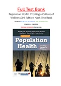 Population Health Creating a Culture of Wellness 3rd Edition Nash Test BankPopulation Health Creating a Culture of Wellness 3rd Edition Nash Test Bank