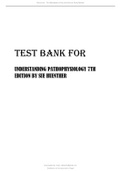 Understanding Pathophysiology 7th Edition Test Bank by Sue Huether and Kathryn McCance Test Bank