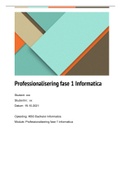 Nieuwe praktijkprogramma portfolio fase1. (BEHAALD!)