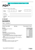 AQA_A Level Business Studies Paper 1,2&3_2020 and marking schemes  GRADED