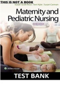 Test Bank Maternity and Pediatric Nursing 3rd Edition By Susan Ricci&comma; Theresa Kyle&comma; and Susan Carman
