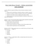 Exam (elaborations) POLI 330N FINAL EXAM 5 – WEEK 8 QUESTION AND ANS (POLI330N) 