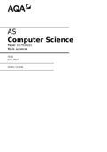 AQA AS Computer Science Paper 2 &lpar;7516&sol;2&rpar; Mark scheme 7516 June 2017 Version&colon; 1&period;0 Final 