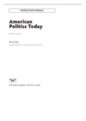 American Politics Today&comma; Bianco - Solutions&comma; summaries&comma; and outlines&period;  2022 updated