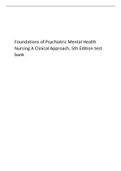 Foundations of Psychiatric Mental Health Nursing A Clinical Approach, 5th Edition test bank.pdf