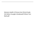 Womens Health A Primary Care Clinical Guide 5th Edition Youngkin Schadewald Pritham Test Bank.pdf