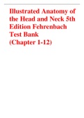 Illustrated Anatomy of the Head and Neck 5th Edition Fehrenbach Test Bank (Chapter 1-12)
