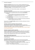 Samenvatting Operations Management&comma; ISBN&colon; 9781292253961  Operations Management