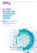 A-LEVEL DESIGN AND TECHNOLOGY PRODUCT DESIGN