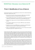 NR 505 Week 1 Discussion: Area of Interest in NP | Download To Score An A