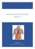 Samenvatting Anatomie & Fysiologie Week 2