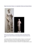 Peplos Kore (Archaic Greece) vs. the Aphrodite of Knidos (Late Classical Greece