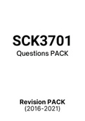 SCK3701 (Notes, QuestionPACK, Assignment PACK)