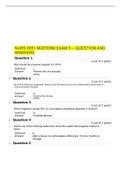 NURS 6551 MIDTERM EXAM 5 – QUESTION AND ANSWERS