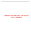 Medical&lowbar;Surgical&lowbar;Nursing&lowbar;10th&lowbar;Edition&lowbar;Lewis&lowbar;Test&lowbar;Bank LATEST