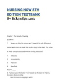  Test Bank Catalano Nursing Now 9th Edition  