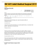 Exam (elaborations) RN VATI Adult Medical Surgical 2019 