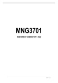 MNG3701 Assignment 2 Semester 1 2022
