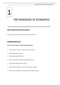 Test Bank and Notes  for Principles Of Economics 8th Edition Mankiw LATEST