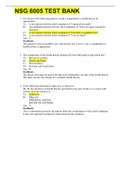 NSG 6005 TEST BANK &lpar;COMPREHENSIVE&rpar;