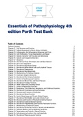 Test Bank For Essentials of Pathophysiology 4th edition Porth