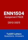ENN1504 - Assignments PACK (2012-2021)
