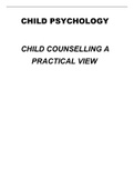 Child counselling/ Therapy: Summary Notes on Applied Psychology (PSYC322)