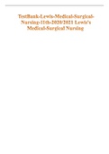 TestBank-Lewis-Medical-Surgical-Nursing-11th-20202021 Lewis Medical-Surgical Nursing