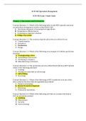 SCM 302 Exam 1 Study Guide