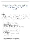 Test Bank Community Public Health Nursing 7th Edition By Nies 1-2-329