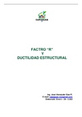 Ductilidad de las estructuras y factor "R"