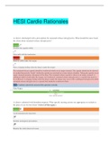HESI Cardio Rationales &vert; VERIFIED SOLUTION