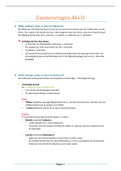 122 Pagina's UITGEWERKTE VOORBEELDVRAGEN ABS2 !!! - 2e bachelor diergeneeskunde UAntwerpen