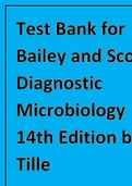 Test Bank for Bailey and Scotts Diagnostic Microbiology 14th Edition by Tille