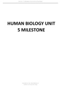 HUMAN BIOLOGY UNIT 5 MILESTONE