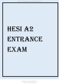 Hesi A2 entrance exam 2021